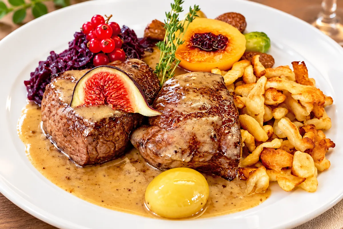 Plat de la chasse — Auberge Les Platanes Chéserex